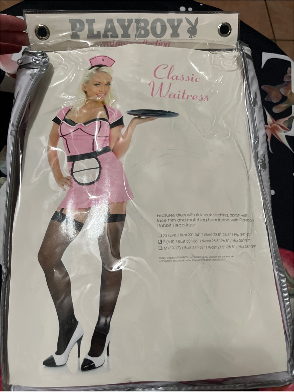 PLAYBOY Pink and Black Classic Waitress Costume